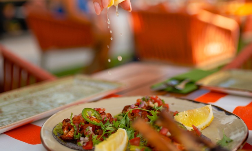 Image 8: Premium 3 Course Menu +Water w/ Optional 1 Glass - Grape or Pool/Beach