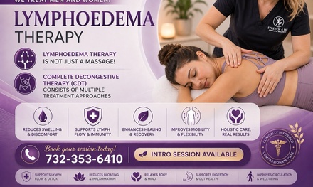 One 60 Minute Comprehensive Lymphatic  drainage ( manual- Mechanical and ed light) for Pre and Post surgery - Cura Sculpt