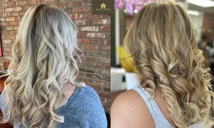 Transform with Haircut and Highlights w/ Deep Condition and Blowout at Beauty Temple (Up to 61% Off)