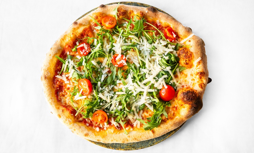 Image 1: 3- oder 4-Gänge Pizza / Bowl Menü mit Getränk & Kaffee für 1 - 4 Pers.