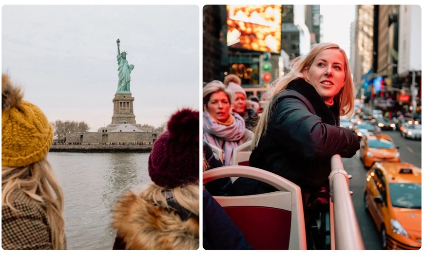 Image 9: Express Sightseeing Bus Tour with Statue of Liberty Boat Cruise Combo