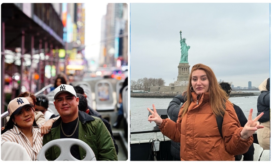 Image 4: 3 Tours-1 Pass: Guided NYC Bus, Liberty Statue Cruise & Walking Tour