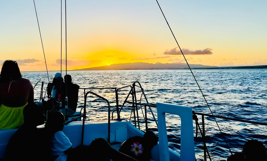 Image 8: Up to 35%Off for 2-Hour Swim & Sunset Sail for One from Island Magic Charters LLC (Waikiki Adventure Sails)