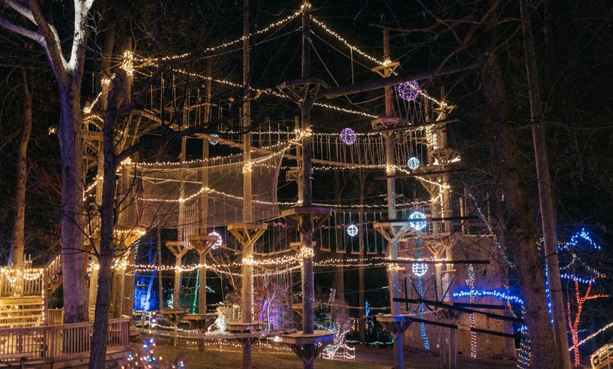 Image 7: Refreshing Mountain Canopy Zipline & Christmas Lights – Stevens, PA