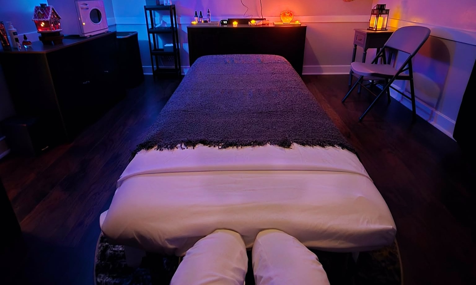 60-Min Massage with Heated Booties & Gloves, Heated Eye Mask and More