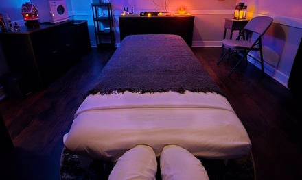60-Minute Massage with Heated Booties & Gloves, Heated Eye Mask, Hot Towels & Shea Sugar Scrub - Lunar Flow Medical Massage & Bodyworks