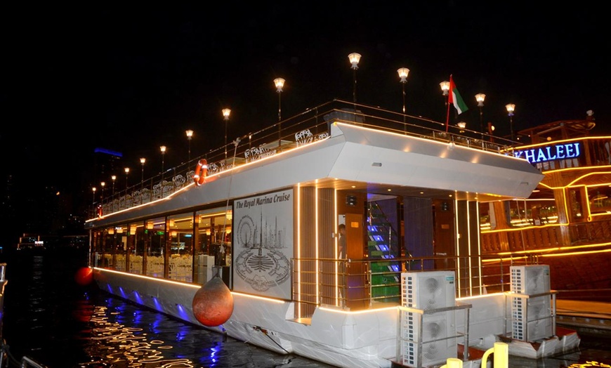Image 6: 2-Hr VIP Marina Dhow Cruise with Dinner for 1, 2, 4 Adult, or 1 Child