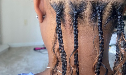 Medium Knotless or Box Braid Session - Bre's Beauty Parlor