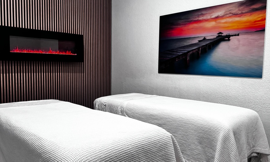 Image 1: Unwind w/ 60 Minutes Couples Massage with Optional 60 Minutes Facial