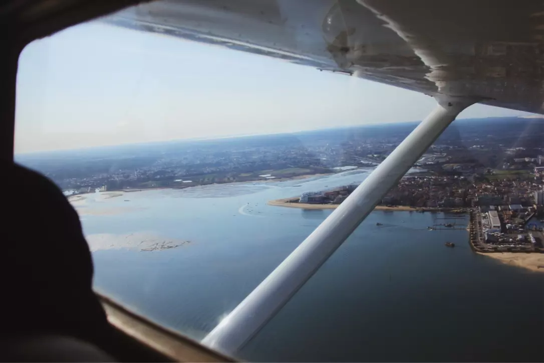 Survol du bassin d'Arcachon