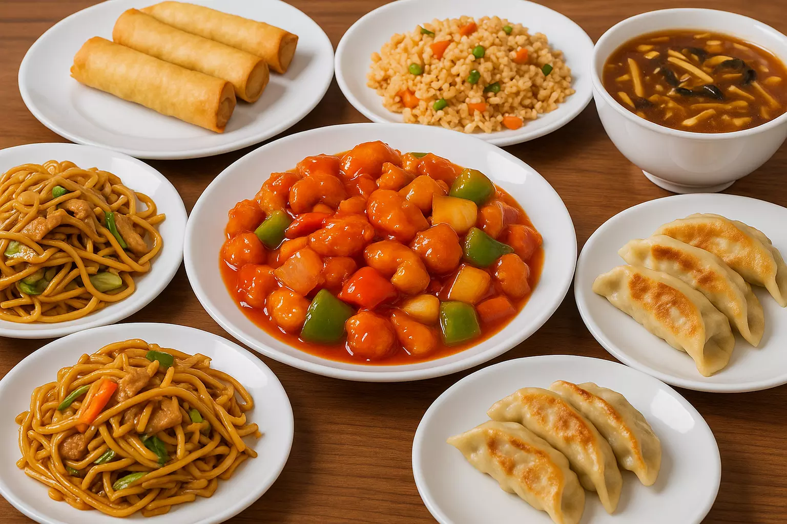 Chinesisches 3-Gänge-Menü à la carte für 2 oder 4 Personen