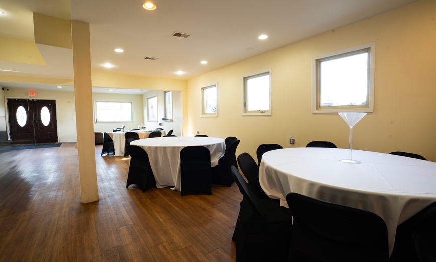 Image 1: Private Party Venue Rental with Linens and Chairs Included 