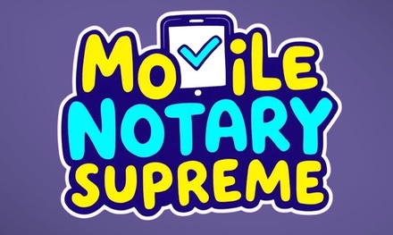 Basic notary services one document  plus travel - Mobile Notary Supreme USA