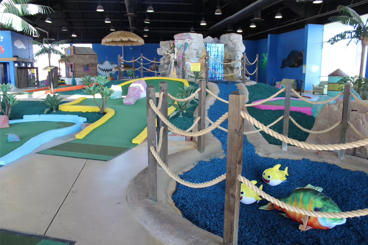 Unique Indoor Coral Reef Mini Golf Adventure for Two, Four or Six