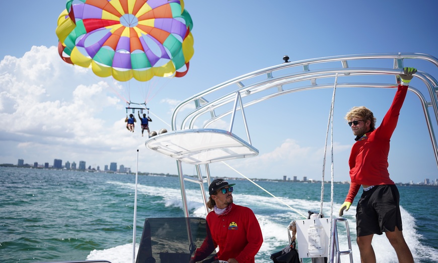 Image 3: Enjoy Parasailing and Speedboating Adventure 