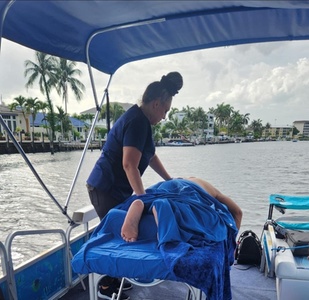 Chair Massages for 6 people on Private Boat Charter - Blue Boat Tours LLC
