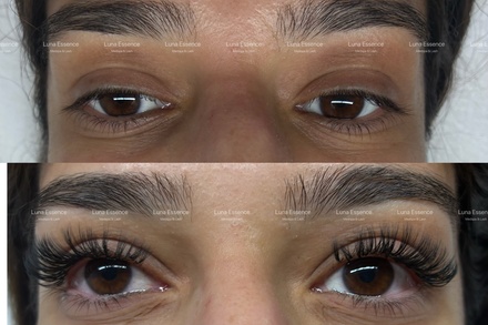 Full Set of Classic Eyelash Extensions with Two-Week Fill - Luna Essences Medspa And Lash