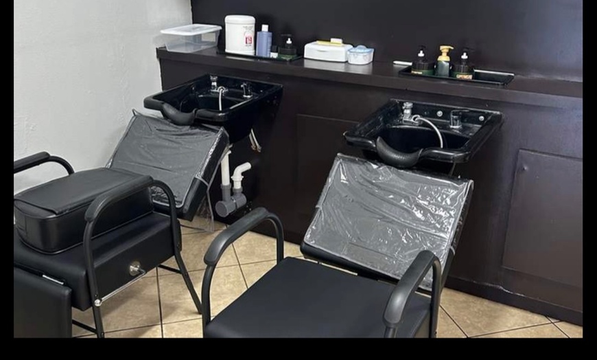 Image 3: Hair Color, Half or Full Highlights, Ombre or Balayage, Blowdry & More