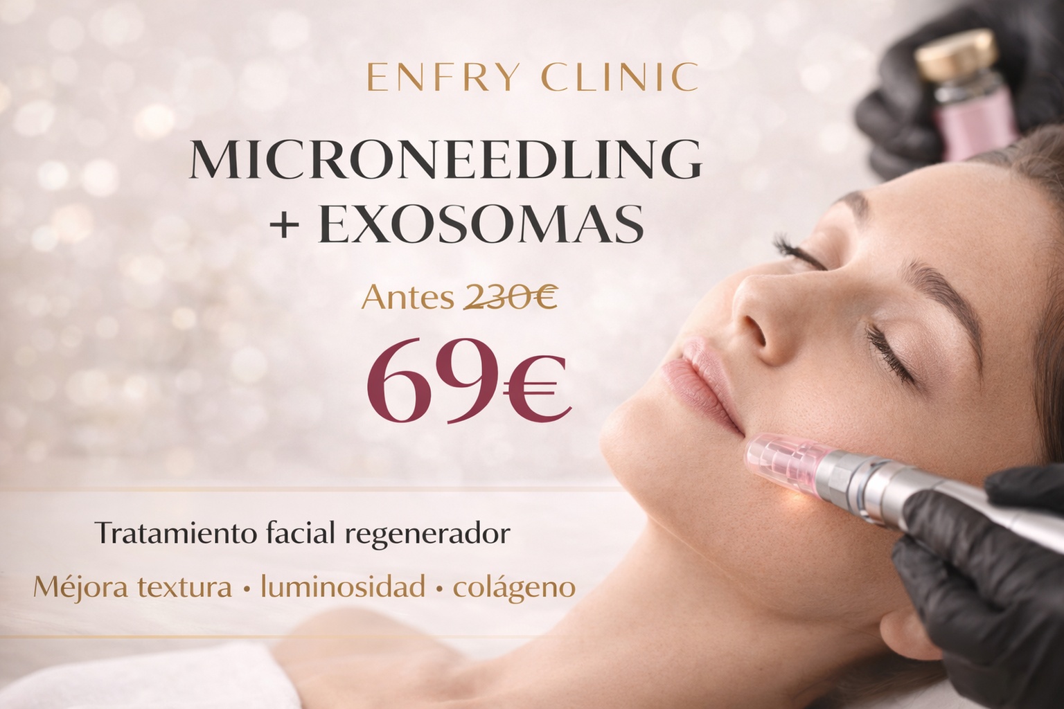 Microneedling con exosomas y cuidado facial completo