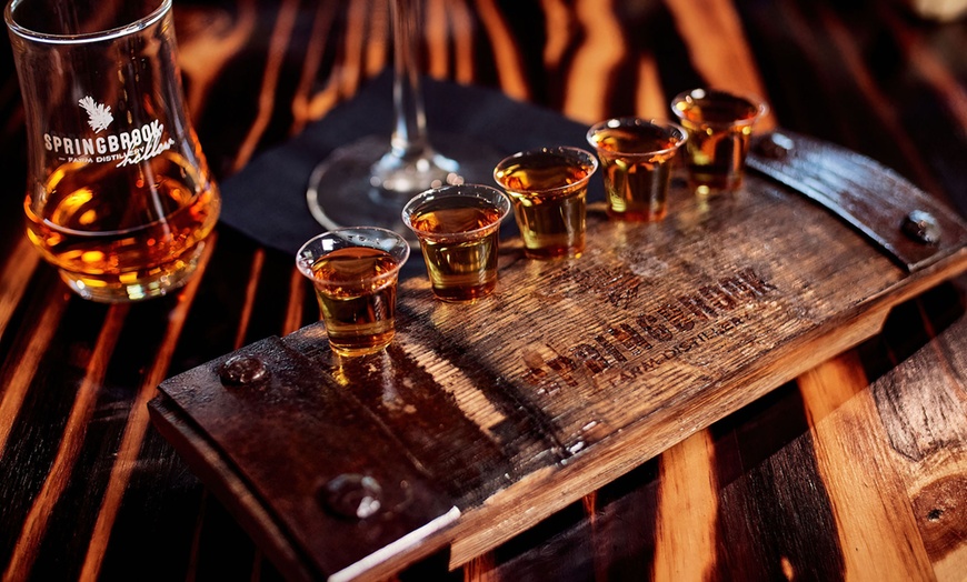 Image 1: Distillery tour and tasting package options for one to four guests