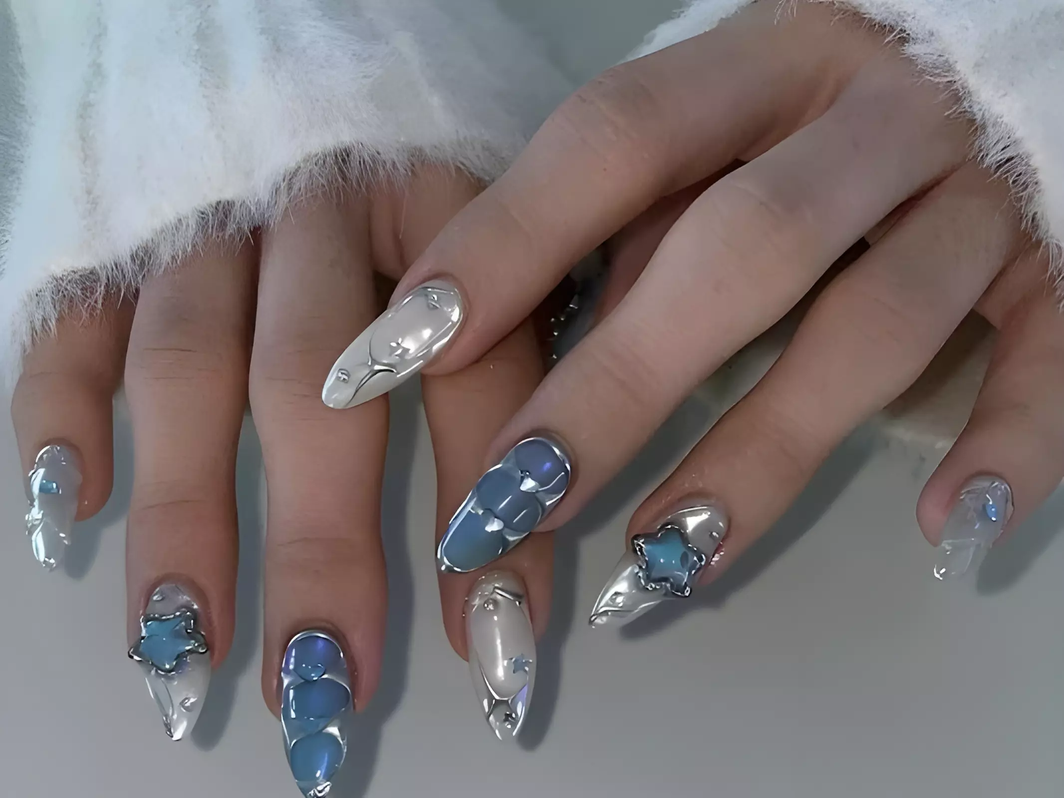 Nail Extensions w/ Chair Massage or Hot & Cold Pedi w/ Foot Massage
