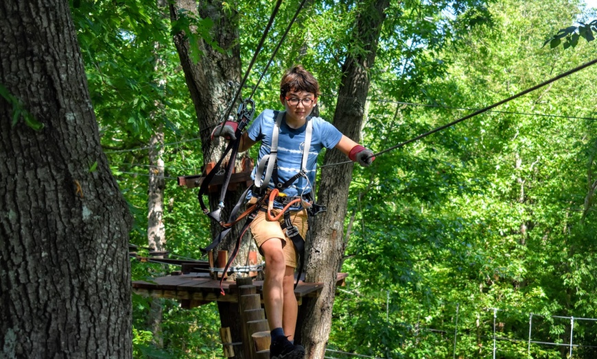Image 2: Experience the High Ropes with Adults and Child Admissions 