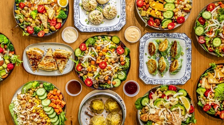 1 Starter + 2 Main Dishes + 1 Desserts + 2 Drinks for 2 people - Hi Sunny Restaurant Salad&Dimsum 花园轻食