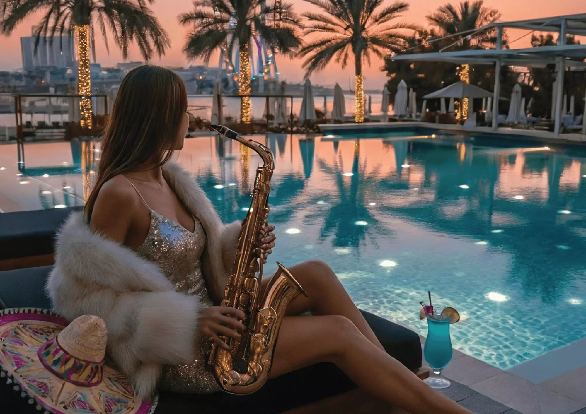 4* Noches Latina Night 3-Course Experience w/ Optional Pool & Beach Access for 1, 2, or 4 People (Up to 35% Off) - Primary Image