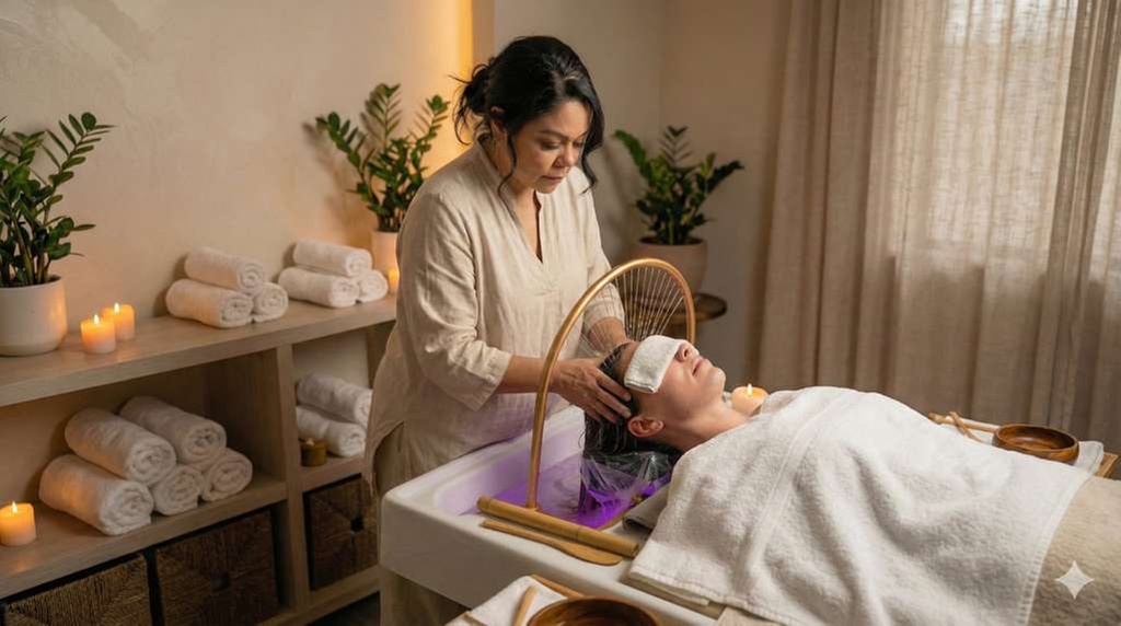 Authentic Japanese Head Spa Ritual for Relaxation and Wellness