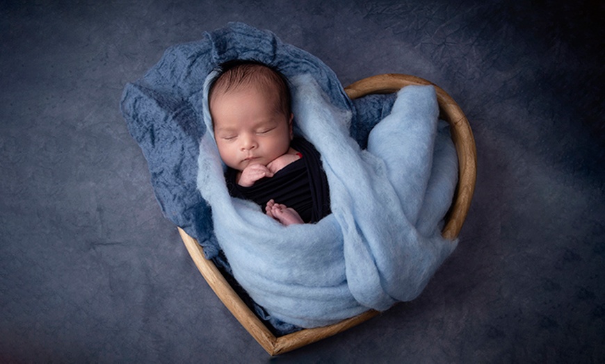 Image 3: Newborn Baby Photoshoot with one print at Flash Photography
