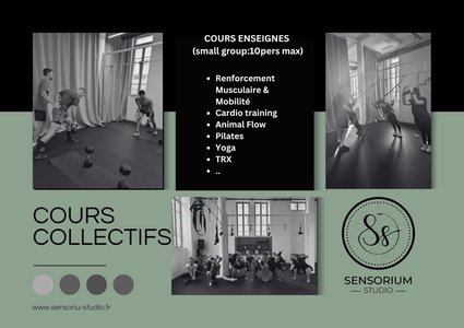 1 séance d'essai Premium Small Group (8-10 pers max) : Pilates, Animal Flow, Yoga, TRX, Power & Pulse, Reset, Impromptu - Sensorium Studio