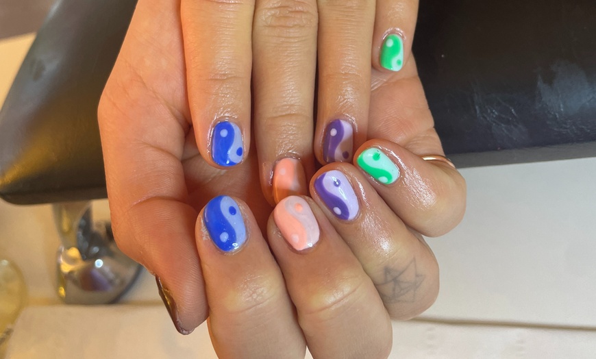 Image 3: 1 or 2 Gel Manicures with 1 or 2 Gel Pedicures with Nail Art (Simple)