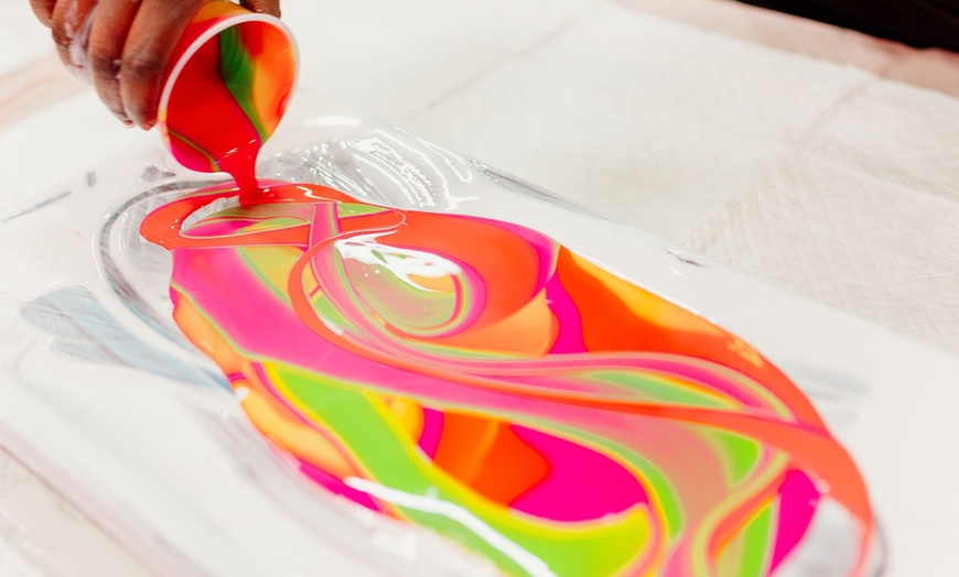 Image 5: Unleash Creativity: Guided Fluid Art Experiences for Children Ages 2+