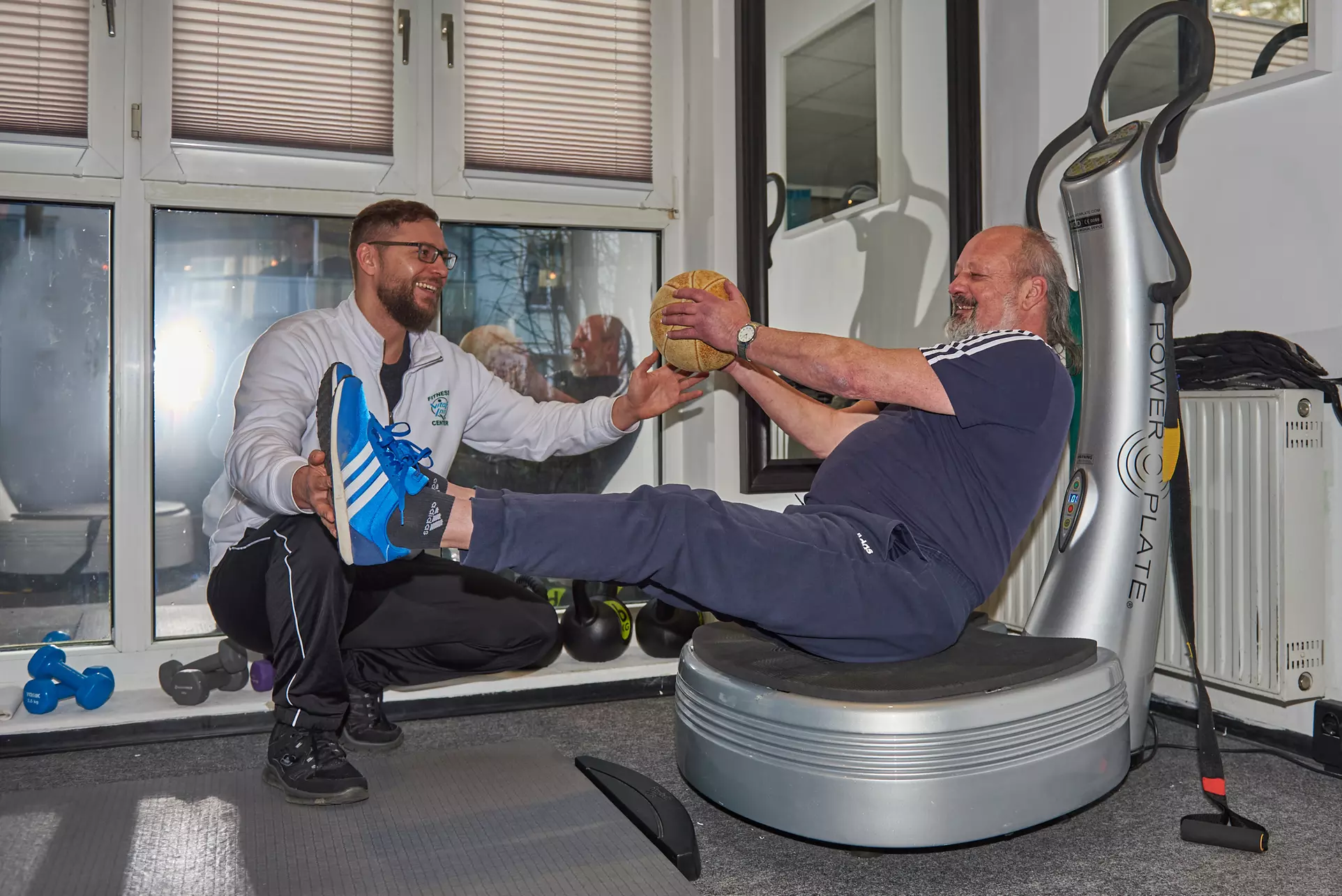Karte für Powerplate-Figurtraining