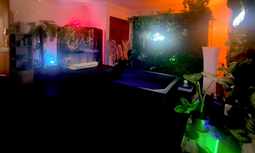 Image 1: Infrared Sauna Session with Ice Bath Experience or Coaching and More