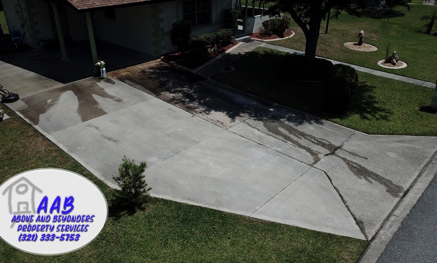 Image 6: Professional Exterior Cleaning: Driveway, Patio, Deck & Home Wash