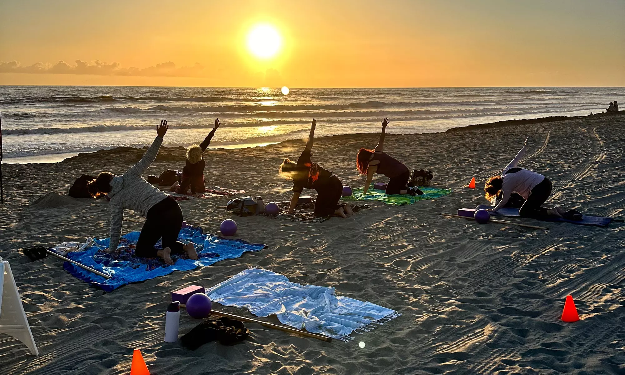 Relax with a Beach Yoga, Sunset Barre & Yin Yoga Class at Sunset by Yoga Your Way (Up to 37% Off) - Second Medium