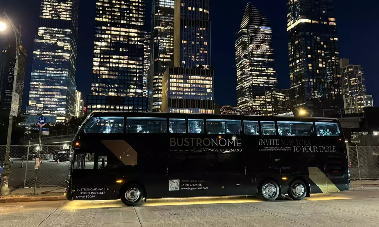 NYC Panoramic Dining Experience: Six-Course Dinner Aboard Bustronome