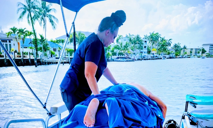 Image 2: Luxury Massage Experience on a Private Boat Charter
