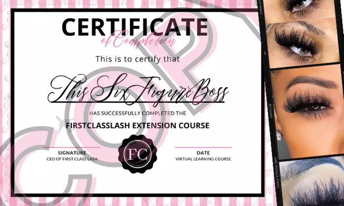 Up to 42% Off on Online Beauty School Course at FirstClassLashExtensions - Primary Image