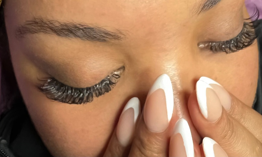 Image 1: Transform your look w/t Full Set of Hybrid or Volume Eyelash Extension