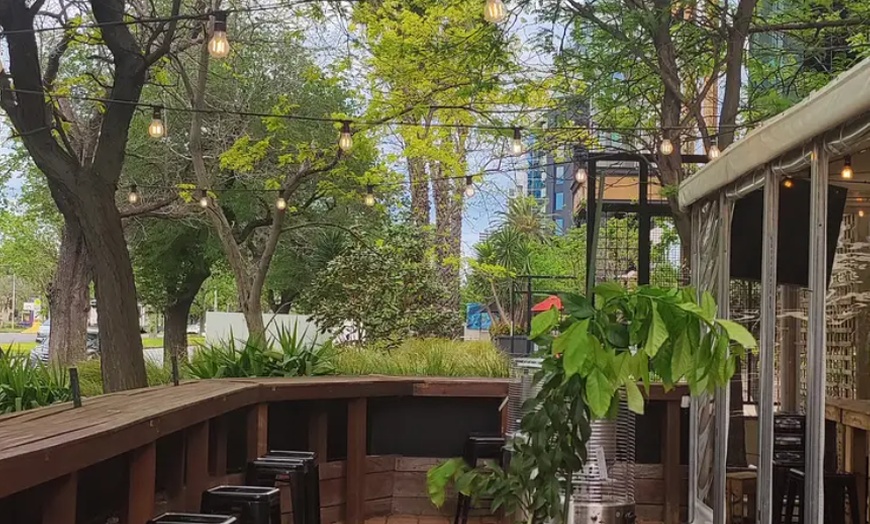 Image 7: Enjoy Garden Vibes with Burger or Pizza with a Drink for Up to 4 