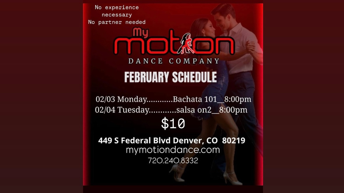 Absolute Beginner Bachata/Dance Classes - 1 or 4 Classes