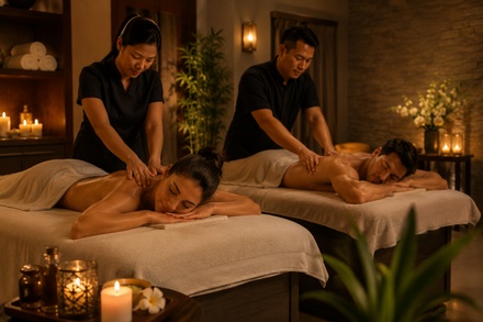 80-Minute Full Body Massage + Back Exfoliation + Hand/Foot Mask + Free Essential Oil - Serenity Spa Oasis