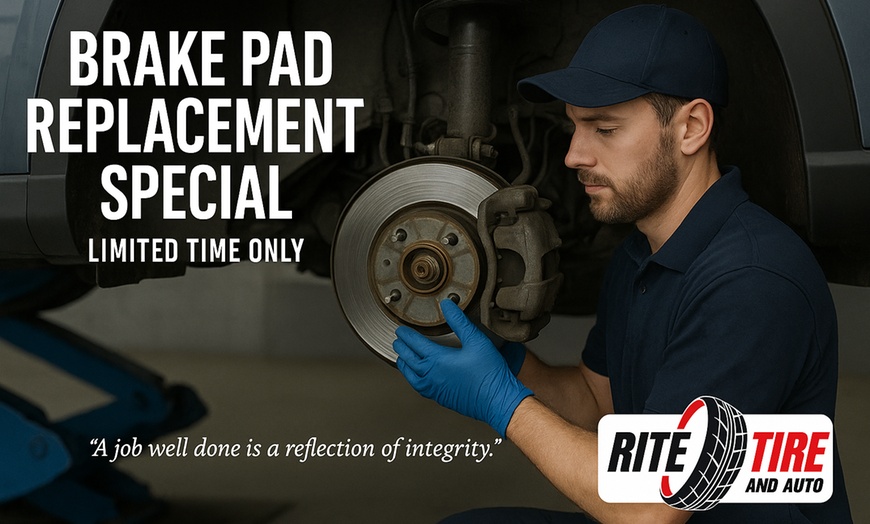 Image 1: Up to 59% Off on Brake Pad Replacement at Rite tire & auto
