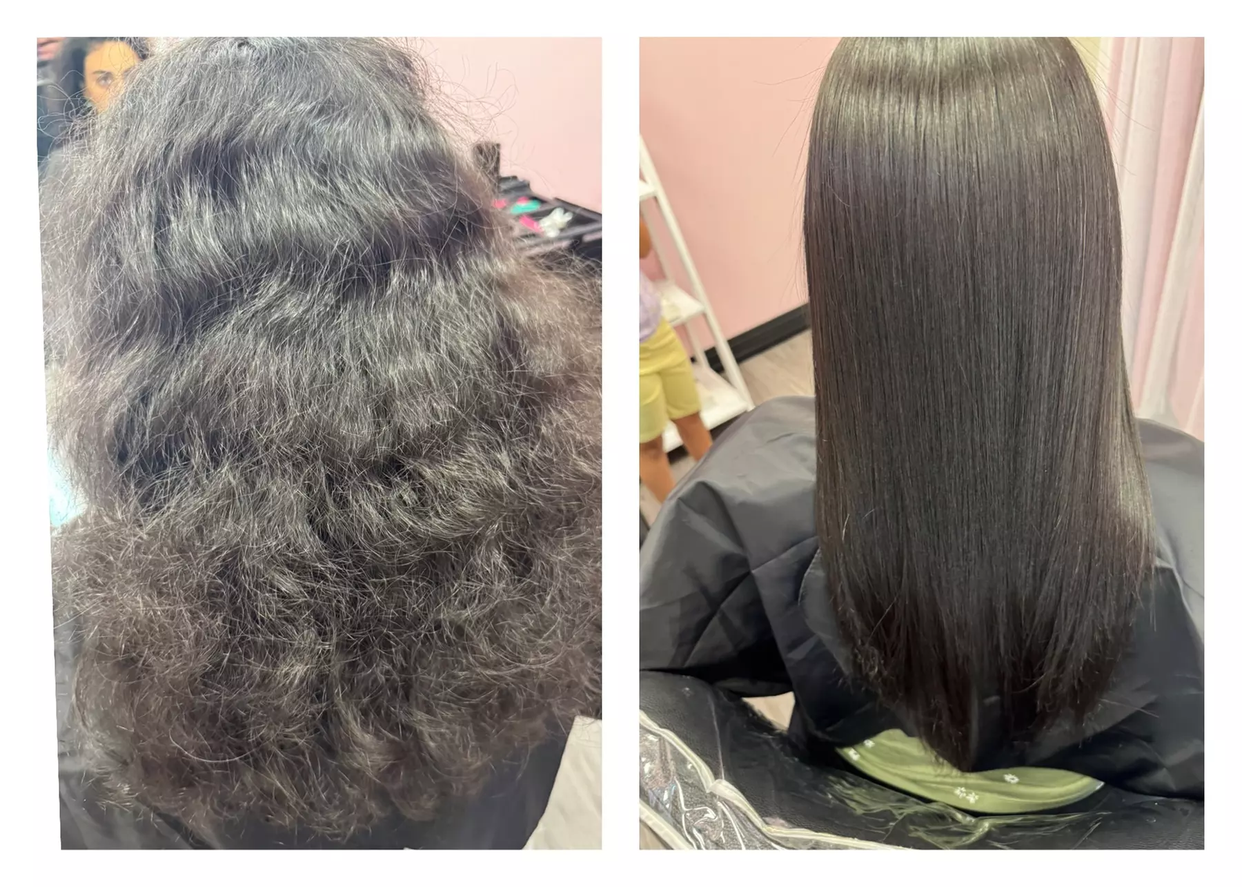 Achieve frizz-free hair with Karina jax hair studio's Brazilian Blowout or Haircut Combo, up to 49% off - Second Medium