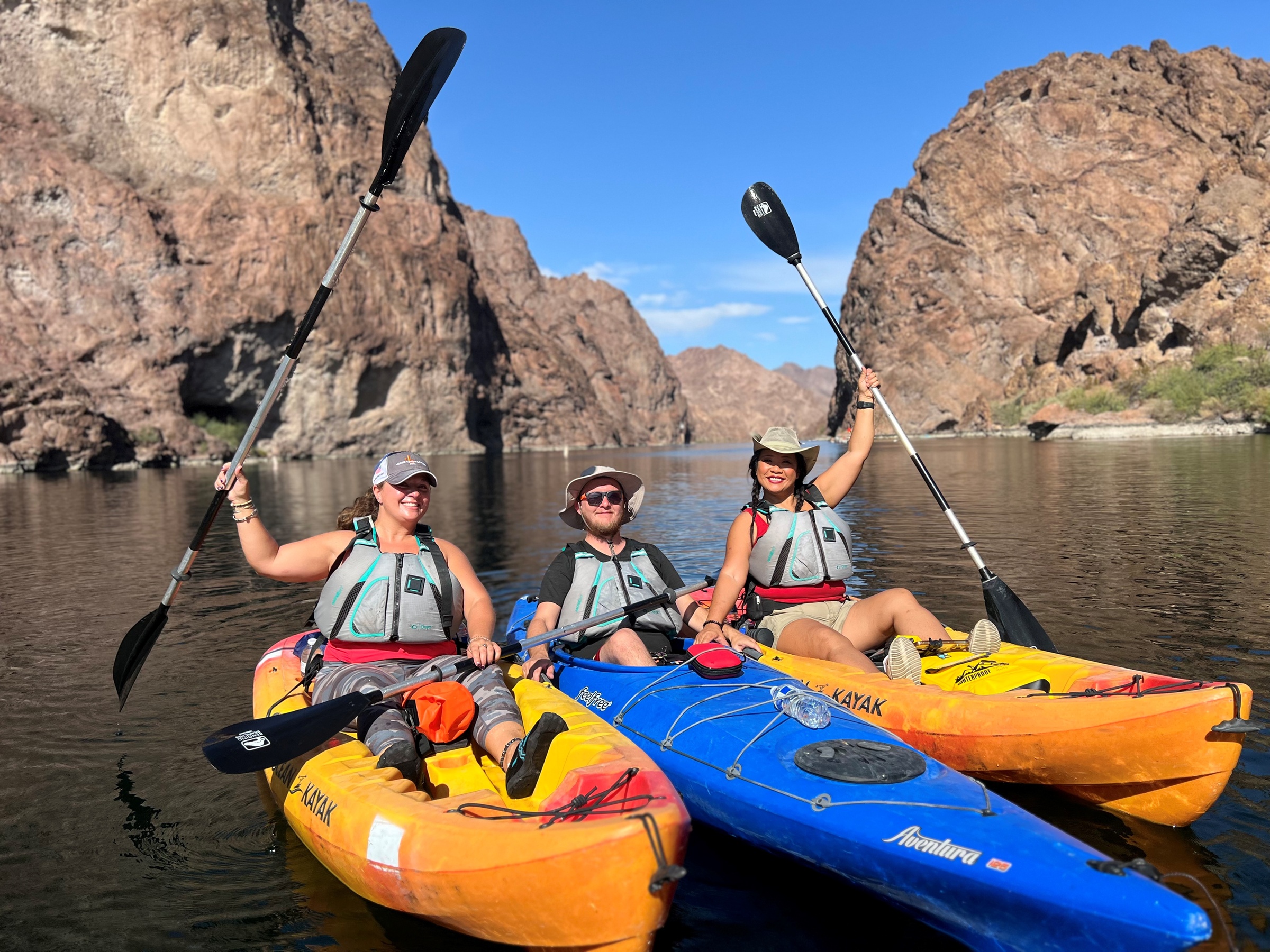 Las Vegas & Arizona: Colorado River Kayak Tour to Emerald Cave & More