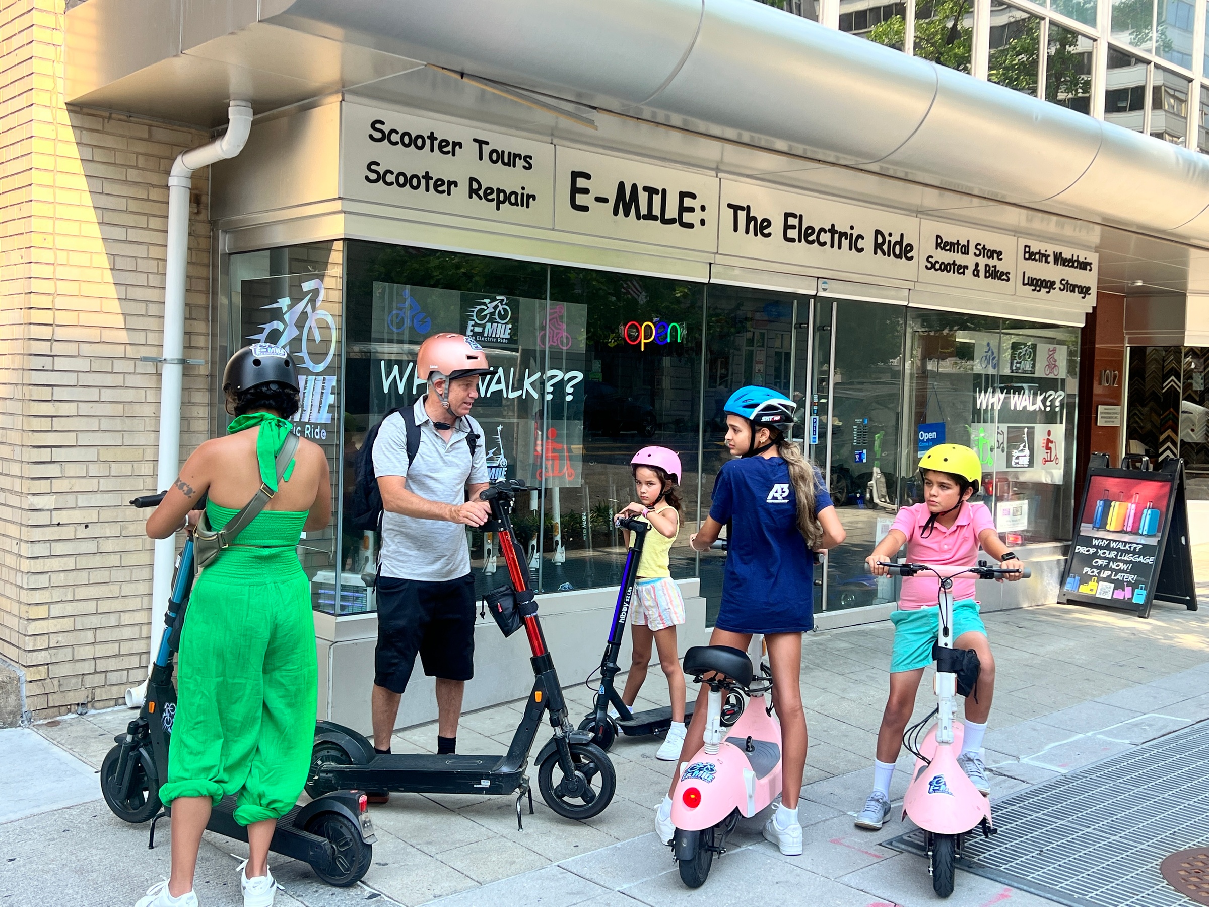 Party of 4 Electric Scooter Rentals