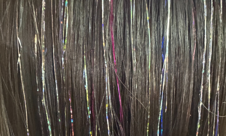 Image 2: Add Some Sparkle: Ten or Three Double Strands of Sparkling Tinsels