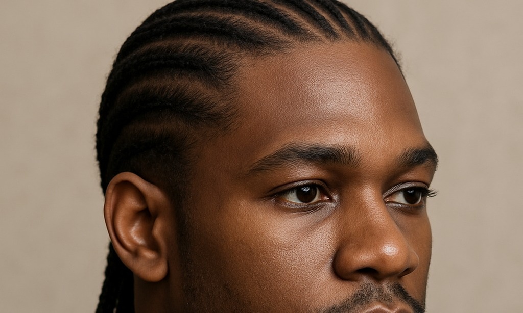 Men’s Braid Session: 4–6 Straight Backs, Wash and Blowout